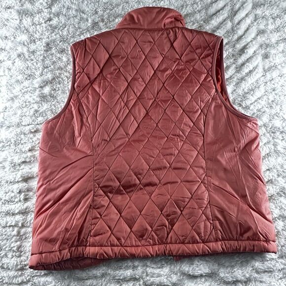 LL‎ Bean Women’s Puffer Vest Pink Size Large Zip Up With Pockets - Picture 8 of 8
